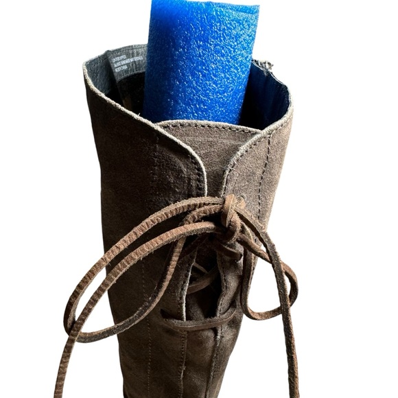 Born Women's Brown Hayden Back Lacing Zip Up Boots Size 9 - Picture 6 of 10